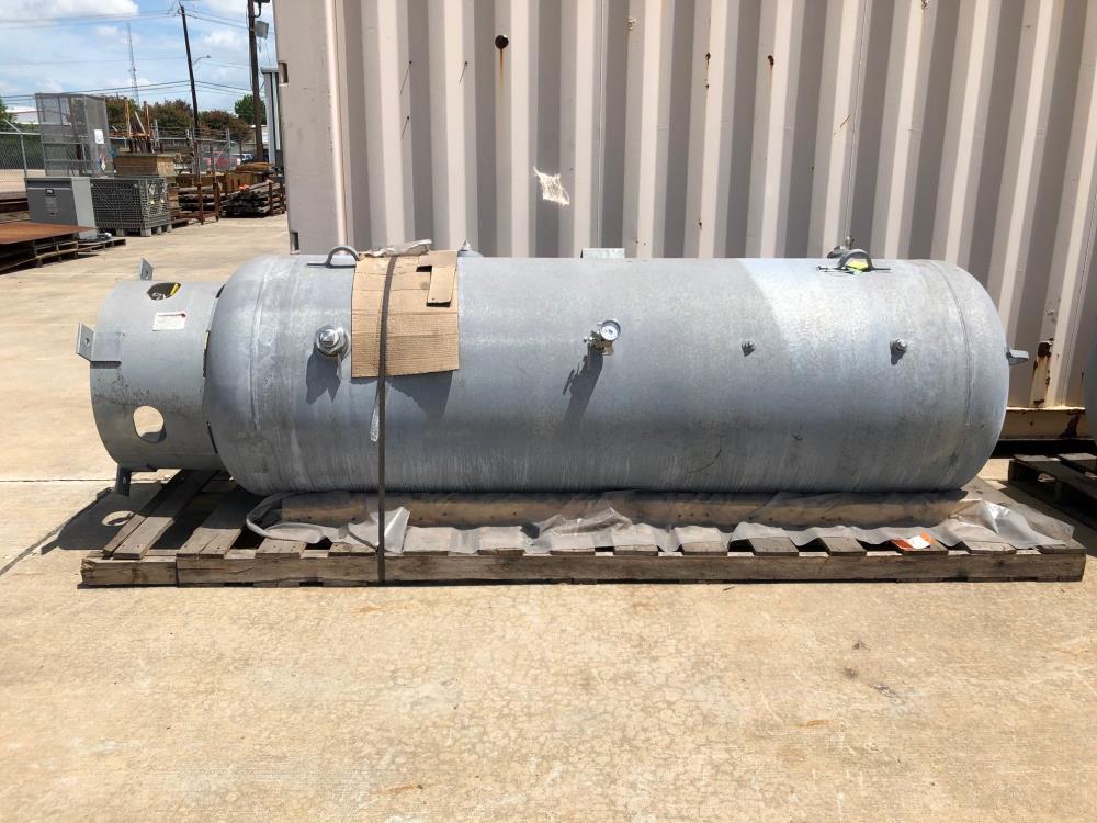 Silvan 400 Gallon Vertical Air Receiver Tank, Galvanized with Stainless Fittings